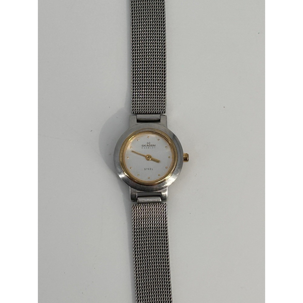 Vintage SKAGEN Denmark Stainless Steel Mesh Watch 120SGS Ultra Slim